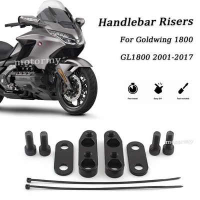 Adaptador elevador de manillar ajustable apto para Honda Goldwing 1800 GL1800 2001-17 Foto 1 de 4