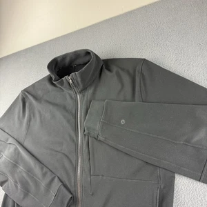 Chaqueta Lululemon Para Hombres 2XL Negra Estancia Cremallera Completa Cuello Alto Elastizada Cortavientos - Imagen 1 de 9