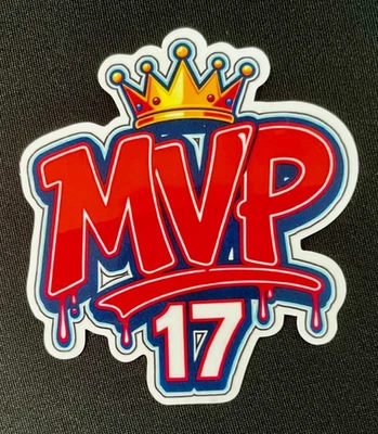 Pegatina de vinilo premium grande personalizada Josh Allen 17 MVP Bills Fan Buffalo Foto 1 de 3