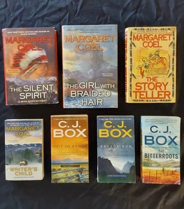 Lot of 7 Wyoming Adventure Books    4 Margaret Coel Mystery, 3 C.J.Box Adventure - Picture 1 of 1