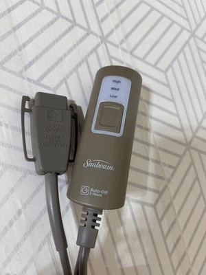 Cable de alimentación de repuesto de 3 clavijas Sunbeam estilo control manta térmica T85B Foto 1 de 4