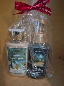 Juego de 2 lociones corporales y jabón de manos espumoso de vainilla BEAN NOEL ~ Bath & Body Works - Imagen 1 de 5