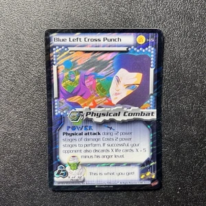 2001 Score Limited Dragon Ball Z DBZ CCG TCG Blue Left Cross Punch #145 - Foil - Picture 1 of 2