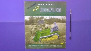 JOHN DEERE 420 CRAWLER - Vintage Bulldozer Tractor SALES BROCHURE / BOOKLET - Bild 1 von 13