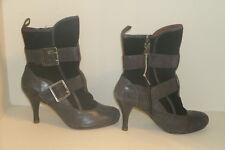 Modern Vintage NOAH Black Soft Suede Leather Boots 35.5/5.5 US New