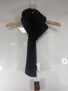 Sciarpa uomo BOSS Foxon nera ORIGINALE PREZZO DI LISTINO £79 #O8 - Foto 1 di 5