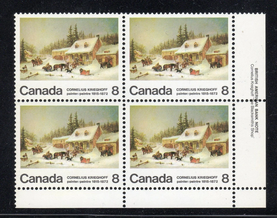 1972 Canada SC# 610iv LR - Cornelius Krieghoff - Icicle on Roof M-NH Lot # 2504 - Image 1 of 1