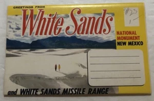 Greetings From White Sands National Monument New Mexico Souvenir Folder - Picture 1 of 2