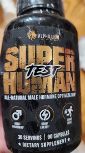 Alpha Lion Super Human Test All-Natural MALE - 90 CAPS ( SEE PICTURE ) - Picture 1 of 9