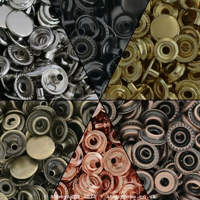 Spring Button Press Studs Sewing Leather Craft Clothing Snap Fasteners - Image 1 of 2