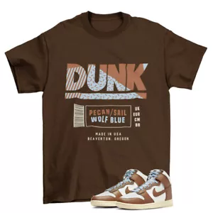 Box Label Pecan Shirt to Match Dunk High Pecan Sail / DQ8800-200 - Picture 1 of 2