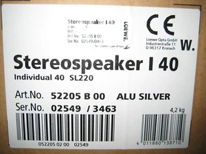 Loewe Stereospeaker I 40, für Individual 40 SL 220, Art.No.: 52205 B 00 - Bild 1 von 1