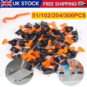 51/306pcs Tile Leveling System Kit Reusable Tile Spacer Wall Floor Clips Tool UK - Picture 1 of 17