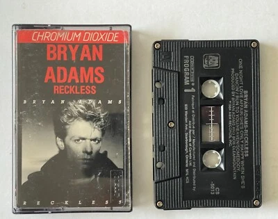 Bryan Adams Reckless A&M Canada Vintage 1984 Cassette Tape Summer  Of '69 - Image 1 of 4