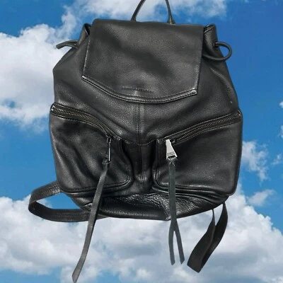 Aimee Kestenberg рюкзак кожаная ручка верхний молнии дизайнерская черная сумка - Изображение 1 из 4