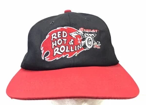 Vintage 1981 Snap On Red Hot Rollin SnapBack Adjustable Hat K Products  - Picture 1 of 7