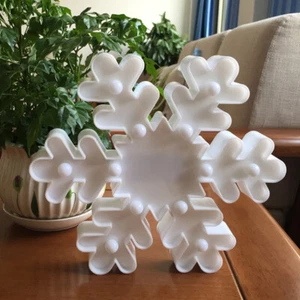 Christmas Snowflake Lights Wall Decor Decorative Lamps for Living Room - Picture 1 of 11