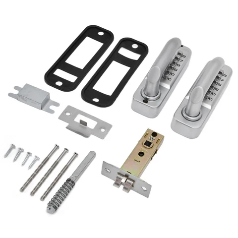 Double Sided Handle Mechanical Combination Lock Wrought Iron Fence Door Lock JY Cover