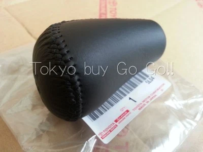 Toyota RAV4 Black Leather Shift Knob 5-Speed NEW Genuine OEM Parts 1996-2003 - Изображение 1 из 4