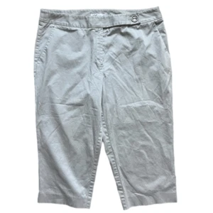 Womens Chaus Slate Gray Cropped Capri Pants - Sz 14W - Picture 1 of 1