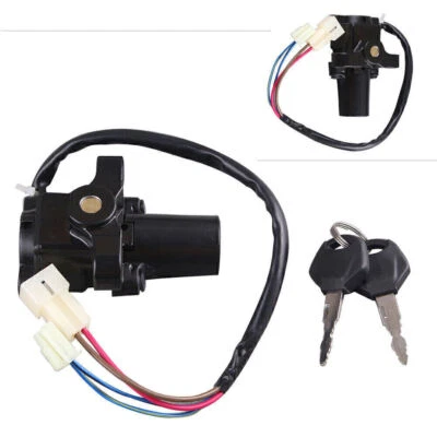 Замок зажигания с набором ключей подходит для Yamaha YZF R6 2006-2011 и FZ6 2004-2010 черный - Изображение 1 из 4