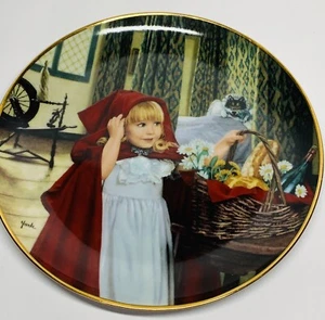 1995 Red Riding Hood by Judy York Limited Edition The Danbury Mint Plate A206 - Bild 1 von 5