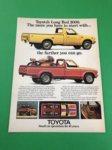 1973 1974 1975 1976 TOYOTA PICK UP TRUCK ORIGINAL PRINT AD ADVERTISEMENT B5 - Picture 1 of 1