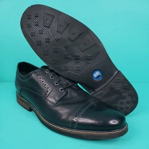 Nunn Bush Overland Memory Foam Leather Cap Toe Oxford Men Shoe 13m Black Pre-own - Picture 1 of 12