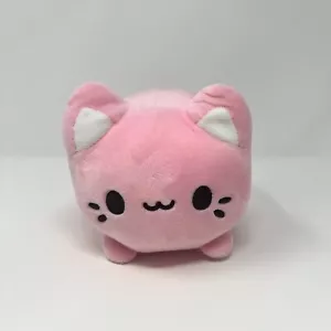 Peluche Aurora Tasty Peach Meowchi Fragola Gattino Gatto 8" Rosa 2018 Kawaii - Foto 1 di 8
