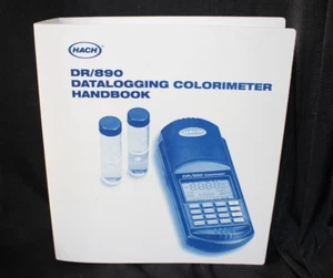 Genuine Original Hach DR/890 Colorimeter Procedure Manual Handbook 3 Ring Binder - Picture 1 of 11