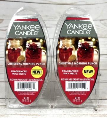 Yankee Candle CHRISTMAS MORNING PUNCH cera derrete 2,6 oz (pacote com 2) - Imagem 1 de 4
