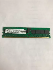 MICRON 1GB 2RX8 PC2-3200 DDR2-400 MEM MT18HTF12872DY-40EB1 - Picture 1 of 1
