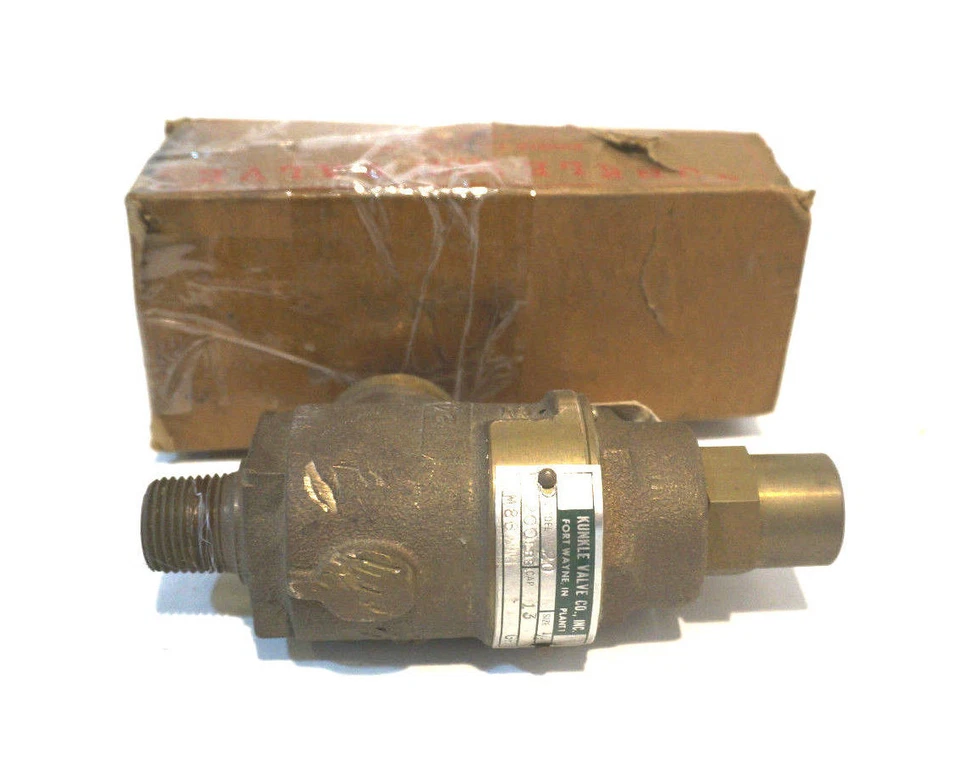 NEW KUNKLE MODEL 20 SAFETY RELIEF VALVE 1/2" - Image 1 of 1
