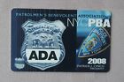 Rare 2008 Nyc Ada New York City Assistant District Attorney Nypd Pba Card