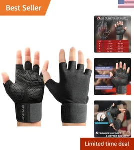 Full Palm Protection Workout Gloves - Extra Grip for Gym, Weightlifting, Rowing - Picture 1 of 9