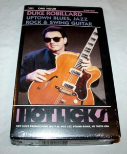 Hot Licks VHS Tape Duke Robillard Uptown Blues Jazz Rock and Swing Guitar NEW - Foto 1 di 2