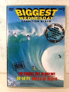 Surfing Documentary Movie DVD Biggest Wednesday - Condition Black - Region 4 - Picture 1 of 9