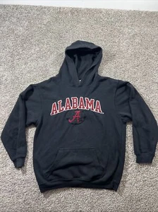 Alabama￼ Hooded Sweatshirt Youth Boys Extra Large Black Hoodie - Picture 1 of 8