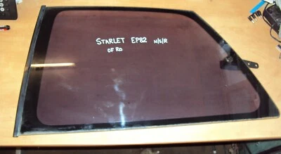 Toyota Starlet GT Turbo 1990-1995 EP82 NS Left Rear Passengers Side Window Glass - Image 1 of 4