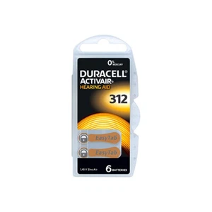 6 Duracell ActiveAir Batterien 312 PR41 DA312 Hörgeräte Batterien 1,45V Z... - Bild 1 von 1