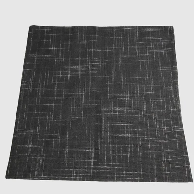 Pillow Cover 17in x 17in Black White Zipper Closure - Image 1 of 4