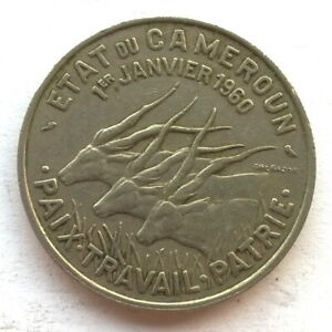Cameroon 1960 Independence 50 Francs Coin