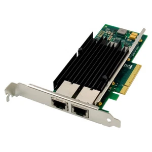 RJ45 Network Adapter Express x8 Intel Ethernet 10Gb PCIE PCI Converged X540-T2 - Picture 1 of 5