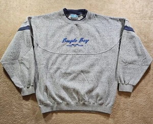 VINTAGE Bugle Boy 80s 90s Embroided Sweatshirt Size Large FAST SHIPPING - Picture 1 of 8