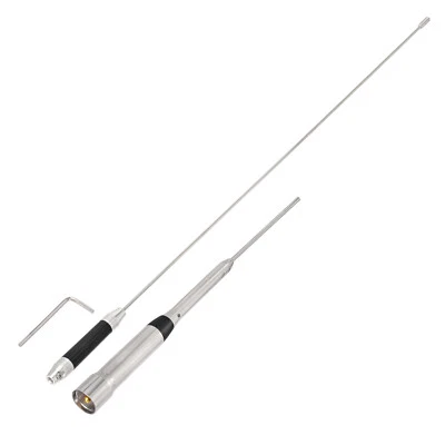 Dual Band VHF UHF 144/430MHz Stainless Steel Mobile Radio Whip PL259 Antenna 26" - Image 1 of 4