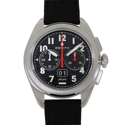 Zenith Pilot Big Date Flyback 03.4000.3652/21.I001 Black Men's - image 1 of 4