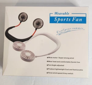 USB Wiederaufladbarer Tragbarer Persönlicher Ventilator Freisprecheinrichtung Tragbar Sport Lüfter - Bild 1 von 3