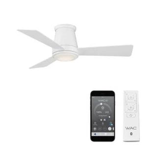 WAC Lighting Ceiling Fan with Light Kit Dimmable Integrated LED Remote Control - Picture 1 of 7