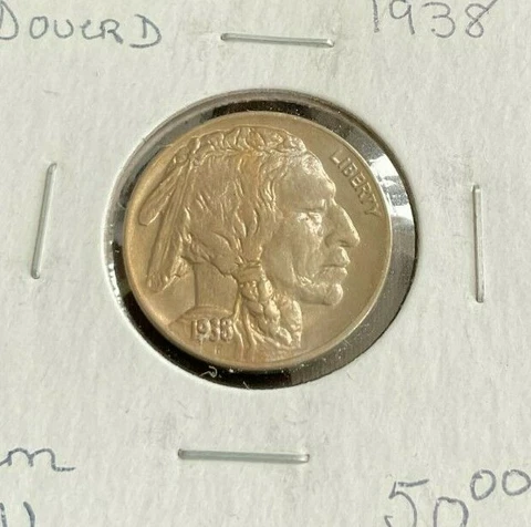Error Coin-1938 Buffalo Nickel-D over D-GEMBU Cover