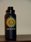 LIFE IS GOOD 32oz  STAINLESS STEEL WIDE MOUTH WATER BOTTLE -GORGEOUS SUNFLOWER